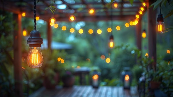 Lumière sur les tendances d'éclairage pour pergola