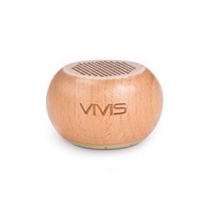 Haut-parleur Bluetooth VIVIS en bois naturel